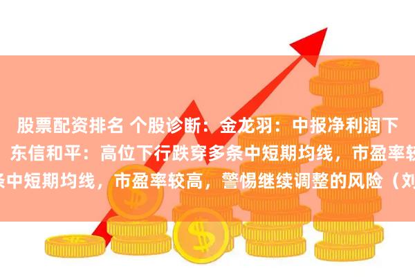 股票配资排名 个股诊断：金龙羽：中报净利润下滑，反复震荡走势为主。东信和平：高位下行跌穿多条中短期均线，市盈率较高，警惕继续调整的风险（刘欣）